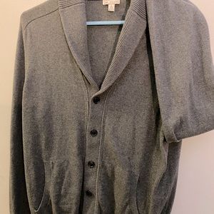 Gap Cotton cashmere gray cardigan sweater
